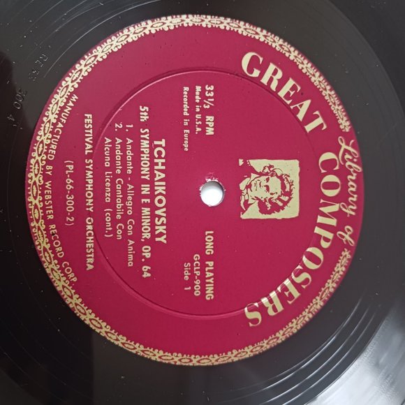Vintage Tchaikovsky Symphony No.5 in E. Minor, Opus 64 vinyl record - Picture 9 of 9